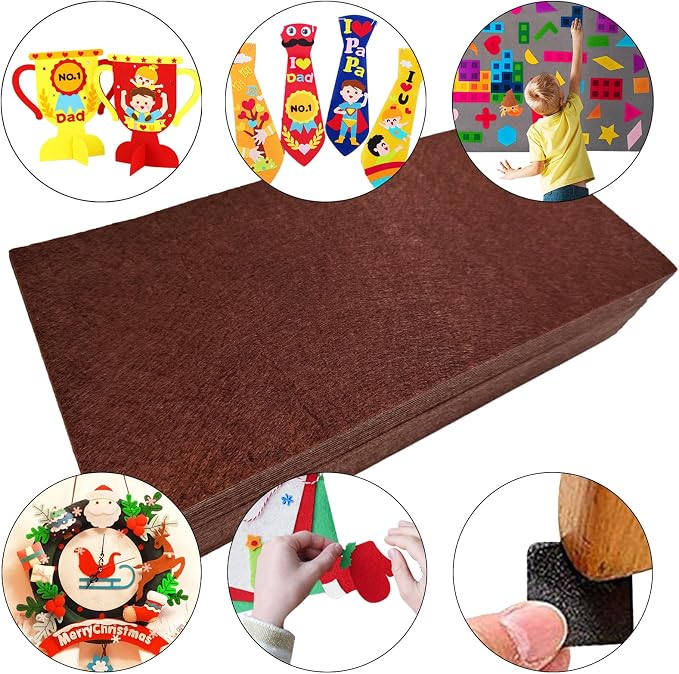 Jtnohx Self Adhesive Felt Sheets, Sticky Fabric Square - Image 7