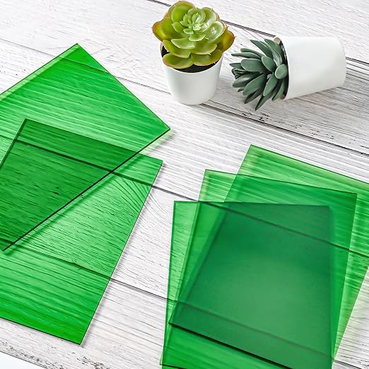 Lesnlok Green Acrylic Sheets 1/8 inch Thick 3mm 2 Pack 12 x 16 Clear Plexiglass - Image 5