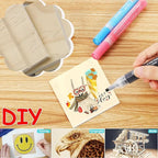 30PCS Wooden Squares for Crafts, 1/4 Inch Thick Natural Blank Square Blocks - Image 6