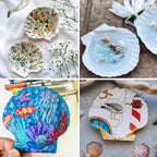 Giftvest 10PCS Sea Shells White Scallop Shells - Image 6