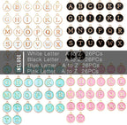 stino 200Pcs A-Z Metal Letter Charms - Image 7