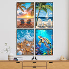 Yezavesu 4 Pack Framed Paint by Numbers Kit - Image 2