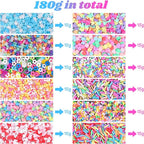 DIYASY 180g Fake Sprinkles, 6.35 oz Mini Faux Sprinkle Polymer Clay Slices - Image 2