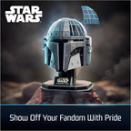 4D Build, Star Wars Mandalorian Helmet 3D Model Kit, Star Wars Collectibles & - Image 6