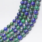 MJDCB 5A Natural Phoenix Lapis Lazuli Round Loose Beads - Image 7