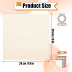 7 PCS Pre-Cut Punch Needle Fabric Tufting Cloth | Assorted Colors Tufting Cloth - Image 2