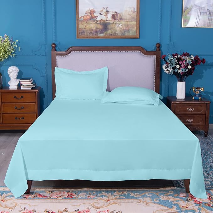 NTBAY Twin Extra-Long Flat Sheet Only - Image 4