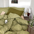mixinni Vintage Stripes Duvet Cover Set Twin XL by mixinni