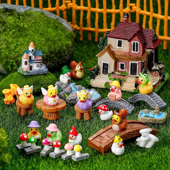 36 Pcs Fairy Garden Accessories Miniature Figurines Decor Set | Weather - Image 7