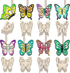 80PCS Unfinished Ornament Wood Crafts, Painting Blank Wooden Cutouts | 8 Styles by GFPGYQ