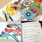 Dyvicl Journal Planner Pens Colored Pens, 100 Colors 0.4mm Fineliner Pen Set - Image 6