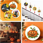 Zhenging Halloween Cross Stitch Kit w/Haunted House, Tassel | DIY Halloween - Image 7