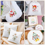 10 PCS White Aida Cloth 14 Count Cross Stitch Fabric | Pre-Cut Squares Fabric - Image 7