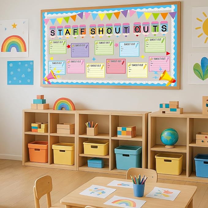 Pencil Theme Staff Shout Outs Bulletin Board Decorations Colorful Back to - Image 7