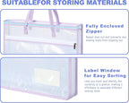 Qozary 8 Pcs Sew Project Bags for Quilting-A3 Sewing Craft Organizer Storage - Image 5