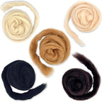 Corriedale Carded Sliver Wool Roving Variety Bundle | Best Core Wool - Image 3
