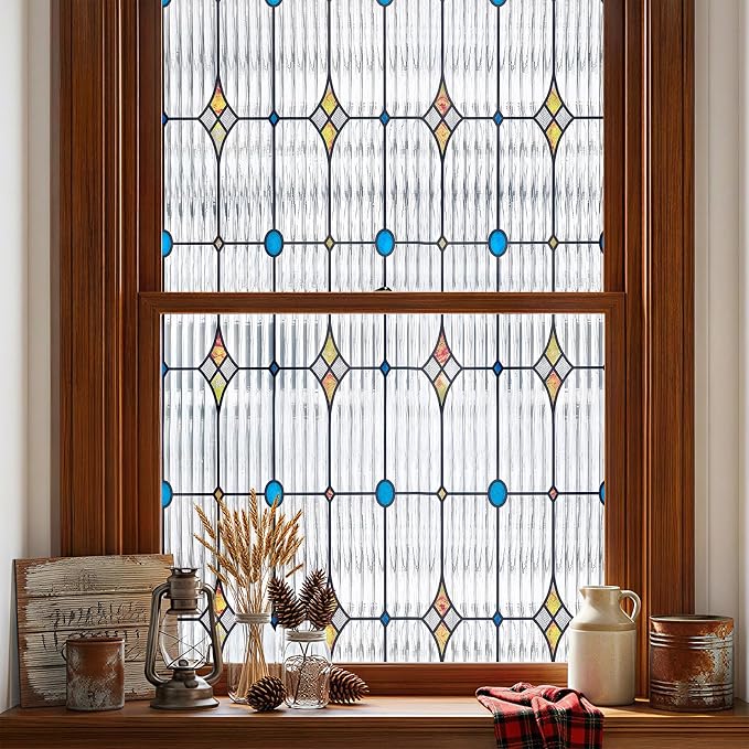 ADD.HERES Window Privacy Film, Stained Glass Decorative Static Cling, Removable - Image 11