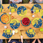96 Pcs Yellow Cartoon 2nd Birthday Party Supplies Yellow Jeans Banana Plates - Image 7