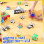 Lenwen 48 Pieces Brain Teaser Puzzles Cubes mini Puzzle Party Favors Goodie - Image 4