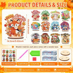 YooNotee 12 Sets Interchangeable Seasonal Diamond Art Tabletop Decorations - Image 2