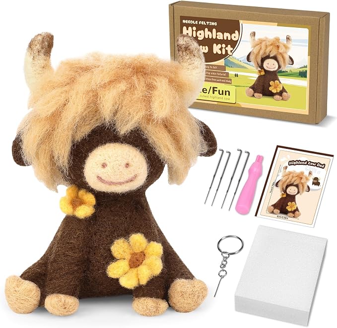 Yizzvb Needle Felting Kit Beginners Wool Felting Supplies Kits | Needle Felting by yizzvb
