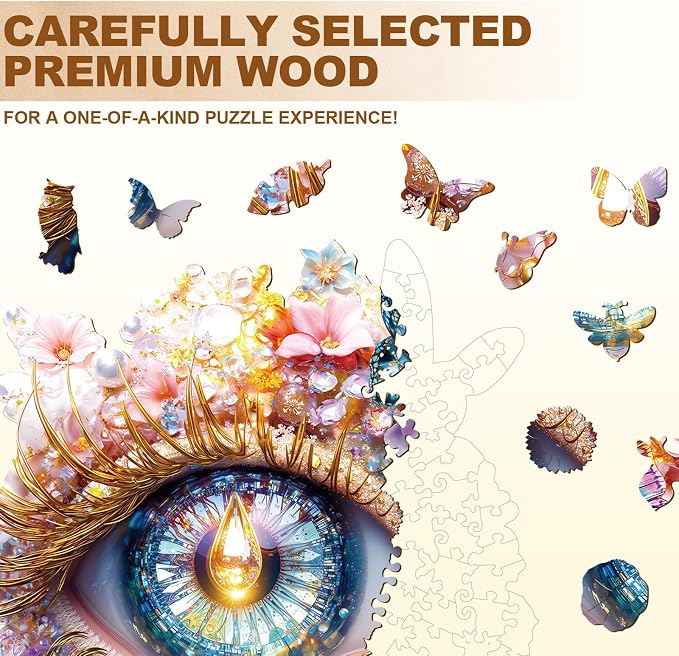 Eden Eye Puzzles Adults Gifts Wooden 90 Pieces 8.5 * 7.8in - Image 3