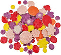 500g/1.1lb Ceramic Mosaic Tiles Mixed Shapes of Flowers, Mushrooms by Unknown