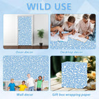 Composition Blue Bulletin Board Paper Roll Blue Dot Bulletin Board Background - Image 7