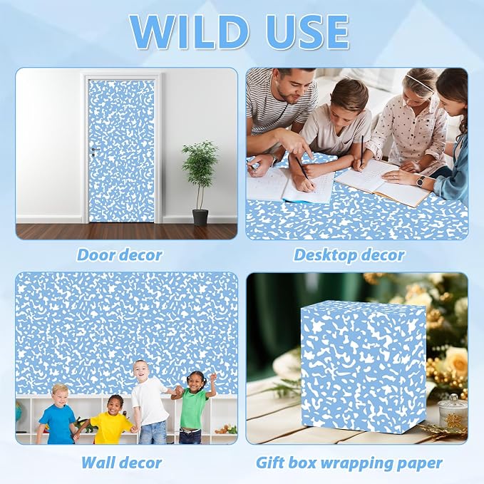 Composition Blue Bulletin Board Paper Roll Blue Dot Bulletin Board Background - Image 7