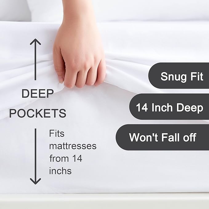 Hotella 100% Microfiber Ultra Soft 39"x80" Twin XL Fitted Sheet Only, Hotel - Image 2