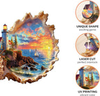 Jigfoxy Wooden Puzzles for Adults, Sunset by the Seaside Wood Puzzles Adult - Image 3