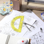 EBOOT Student Geometry Math Set, Drawing Compass and 6 Inch Swing Arm - Image 3