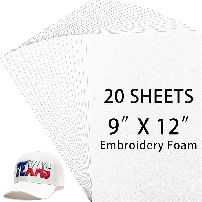 Innconee 20 Pcs 3mm Embroidery Foam EVA Foam Sheets by Innconee