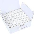 New Brothread 144pcs White 60S/2 Prewound Bobbin Thread Plastic Size A SA156 by Newbrothread