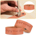24 Pcs Plain PU Leather Bracelets Blank Snap Bracelets Wrist Cuffs DIY Craft - Image 6