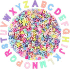 Augshy 700Pcs Large Alphabet Letter Beads by Augshy