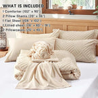 Zzlpp King Size Comforter Set 7 Pieces, All Season Boho Bedding Sets - Image 5
