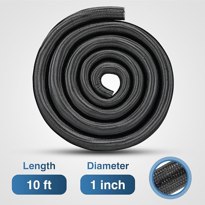 Nilight Cable Sleeve, 10ft-1inch Cord Management Sleeves, Braided Sleeving - Image 2