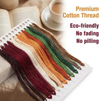 Paintcolor 6PC Mushroom Flowers Counted Cross Stitch Bookmark Kit - Image 3