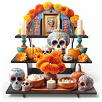 DS The Display Store Straight Black Wooden Tiered Stand, Portable Products Shelf - Image 3