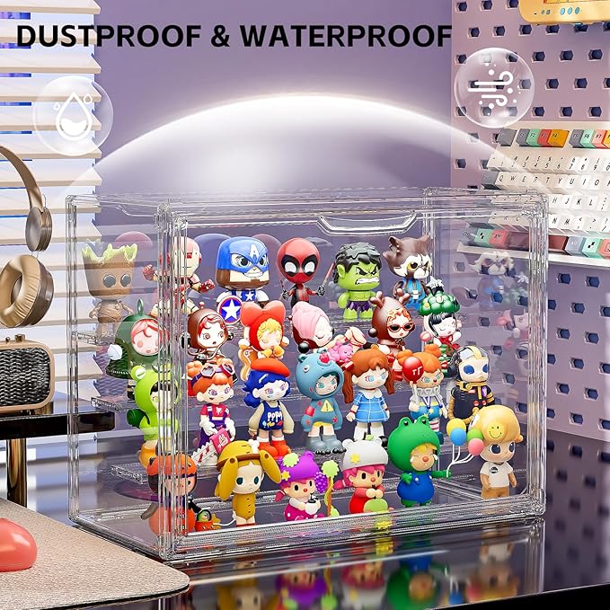 Clear Acrylic Display Case for Collectibles 4 Layer Hobby Figure Display Case - Image 4