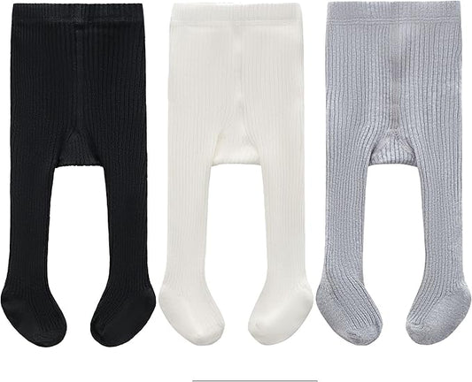 CECORC Baby Girls Tights Toddler Cable Knit Leggings Thick Cotton Infant Stockings Pantyhose 1-10T