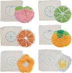 Allazone Punch Needle Coasters Kit, 6 Pattern Embroidery Punch Needle Kits - Image 8