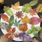 50Pcs Natural Leaves Stickers for Scrapbooking Journaling Junk Journal Supplies - Image 6
