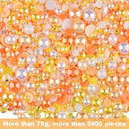 3900+ Pcs Rhinestones and Pearls Kit, 2-10mm Flatback Gems - Image 2