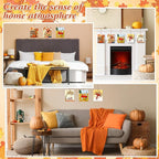 COCHIE 10PCS Fall Thanksgiving Unfinished Wood Crafts to Paint - Image 4