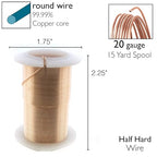 The Beadsmith Wire Elements 20-Gauge Lacquered Tarnish-Resistant Copper Wire - Image 4