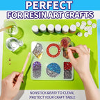 LEOBRO Silicone Mats, Resin Molds, Play Dough Mat, Nonstick Silicone Sheet Mat - Image 4