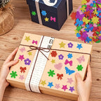 700 Pcs Glitter Foam Stickers, Butterfly & Flower & Bow Shapes Stickers - Image 6