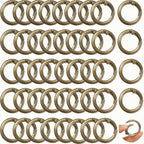 Round Carabiner Clip Bulk 48pcs 1 Inch Colorful Circle Carabiner Key Ring Clips by Cmidy